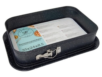 Форма для торта, ПРЯМОУГОЛЬНАЯ ПЛИТКА ДЛЯ ТОРТА, 35x24 мм С ПОДНОСЕМ