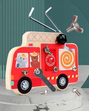 ДЕРЕВЯННЫЙ ПАЗЛ МОНТЕССОРИ ДЛЯ ПОВОРАЧИВАНИЯ ОХРАННИКОВ