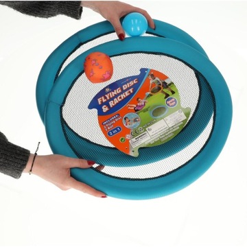 Сетчатые ракетки, набор из 2 мячей и ракеток длиной 44 см.