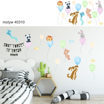 детские наклейки кролики BALLOONS 200