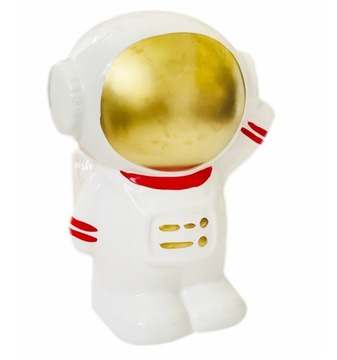 SKARBONKA CERAMICZNA DUŻA DLA DZIECI KOSMONAUTA 19cm DUŻA