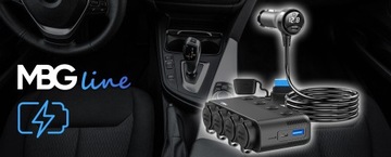 РАЗЪЕМ ПРИКУРИВАТЕЛЯ 12 В 24 В АВТОМОБИЛЬНОЕ ЗАРЯДНОЕ УСТРОЙСТВО QC PD 3x USB