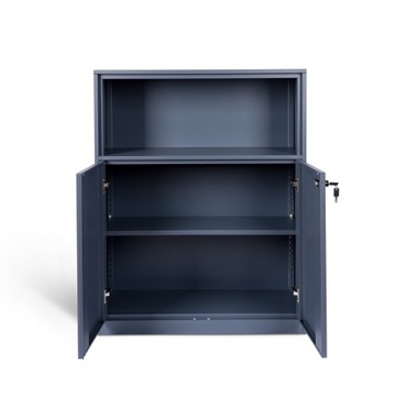 Металлический офисный шкаф для документов, Шкаф для мастерской для гаража, запираемый для папок