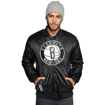 Kurtka bomber Adidas Originals NBA Brooklyn Nets męska sportowa bejsbolówka