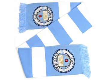 Szalik Manchester City - pasiak - licencjonowany