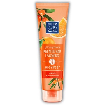Krem do rąk i paznokci glicerynowy Cztery Pory Roku 130ml.