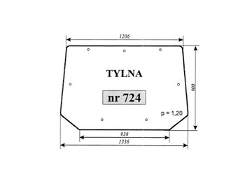 SZYBA TYLNA PRONAR 724