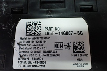 Модуль связи Telematic TCU Ford Expedition 2018-