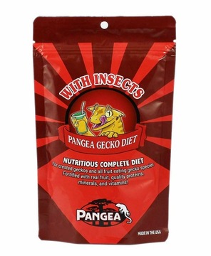Pangea czerwona z owadami fruit mix with insects 50 gram karma gekon