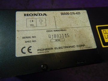 HONDA ACCORD VI 97-02 CD-ЧЕЙНДЖЕР 08A0636420