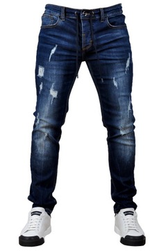 MP0016 r. XL Jeansy MĘSKIE MODNE SLIM FIT