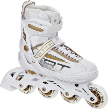 Rolki Regulowane RAVEN Profession White/Gold 38-42