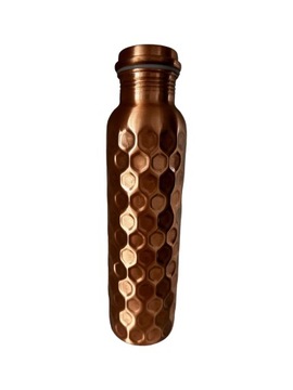 Prem-Copper Butelka MIEDZIANA na wodę 850ml z certyfikatem Madhu