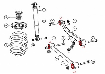 РЕМОНТ ПОЛИУРЕТАНОВЫХ ВТУЛОК JEEP WRANGLER JK 07-18