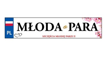 Tablica tablice ślubne Młoda Para w kwiaty
