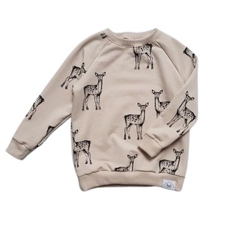 bluza dresowa dziewczęca sarenki jakość handmade