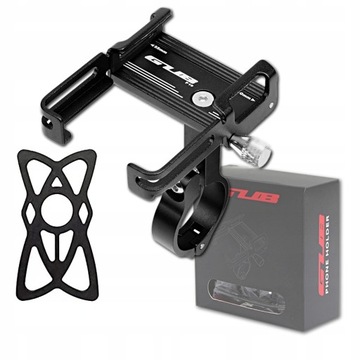 UCHWYT ROWEROWY MOTOCYKLOWY NA TELEFON GUB P10 + GUMA - NA ROWER DO ROWERU