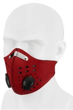 МАСКА СПОРТИВНАЯ ВЕЛОСИПЕДНАЯ МАСКА ДЛЯ ЛИЦА RED XL