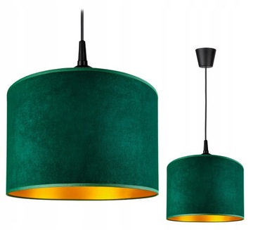 LAMPA WISZĄCA SUFITOWA ŻYRANDOL ABAŻUR WELUR