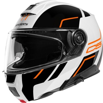 KASK SZCZĘKOWY SCHUBERTH C5 MASTER ORANGE BIAŁY / CZARNY / POMARAŃCZOWY XL