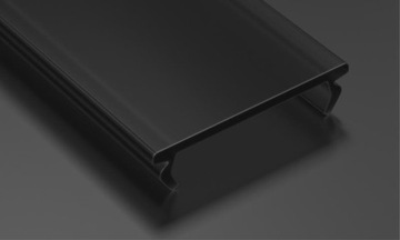 PMMA Черный Двойной рассеиватель 2м для алюминиевых профилей LUMINES для светодиодных лент