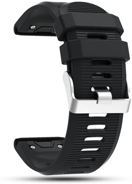 CZARNY Silikonowy Pasek Garmin FENIX 6X PRO Quick