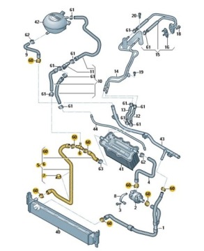 WĄŻ RURA WODY CIECZY CHŁODZĄCEJ SKODA RAPID FABIA