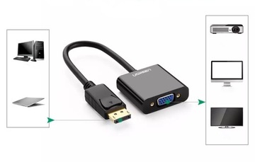 Адаптер UGREEN DP109 DisplayPort — VGA FullHD 60 Гц