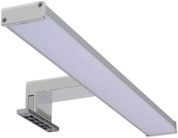 Lampa LED łazienkowa srebrna 8W 40cm do ściany