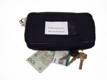 Portfel plombowany depozytowy do kluczy