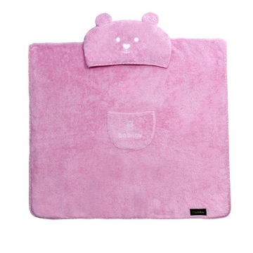 Ponczo Kąpielowe Bawełna Egipska Frotte Pink