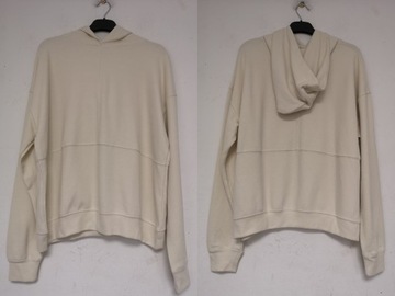 Topshop kremowa prążkowana bluza oversize XXS/XS