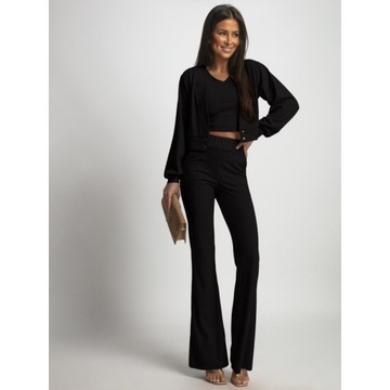 ЧЕРНЫЙ ЭЛЕГАНТНЫЙ КОМПЛЕКТ ИЗ 3 ПРЕДМЕТОВ GLORIA BLOUSE TOP BALL-BALLS LABALANCIA