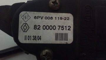 Potencjometr pedał gazu EspaceIV 1,2DCI 8200007512