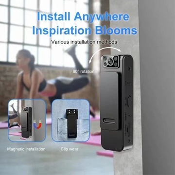 Полицейская камера, персональная миниатюрная профилактическая самая маленькая плоская камера