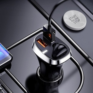 Автомобильное зарядное устройство USB Joyroom 3000 мА с Bluetooth.