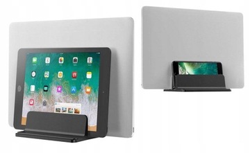 Алюминиевая подставка с 2 слотами ЧЕРНАЯ VAZIO для ноутбука MacBook Tablet iPad (N17-2-B)