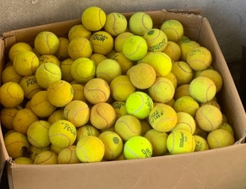 Używane Piłki tenisowe MIX Tretorn Wilson Babolat 24 szt. stan dobry