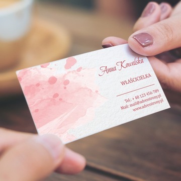 Wizytówki 500 sztuk Folia softouch ekskluzywna