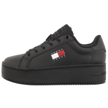 Buty Sneakersy na Platformie Damskie Tommy Hilfiger EN0EN02518 Czarne