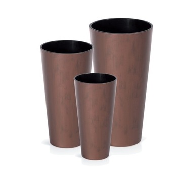 ZESTAW 3x DONICZKA CORTEN OGRODOWA DONICA + WKŁAD