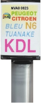 CITROEN PEUGEOT KDL N6 BLEU TUANAKE LAKIER SAMOCHODOWY ZAPRAWKA DO RYS ARA
