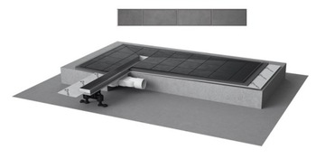 RADAWAY ODPŁYW LINIOW SLIM Basic 65 5L065S/5R065SB
