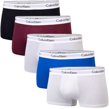 CALVIN KLEIN BOKSERKI MĘSKIE MAJTKI TRUNK 5PK WIELOKOLOROWE r.M