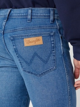 WRANGLER TEXAS SLIM MĘSKIE SPODNIE JEANSOWE EASY DAYS W12SHN42M W34 L34