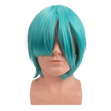 Двойной хвост Хацунэ Мику Аниме Длинные прямые парики Голубое озеро