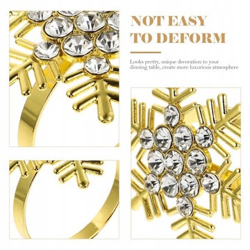 Пряжки для салфеток — центральное украшение рождественского стола