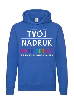 Bluza męska kangurek PREMIUM Z WŁASNYM NADRUKIEM