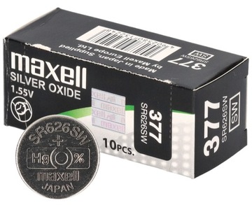 Baterie srebrowe MAXELL 1,55V SR626SW / 377 10szt.