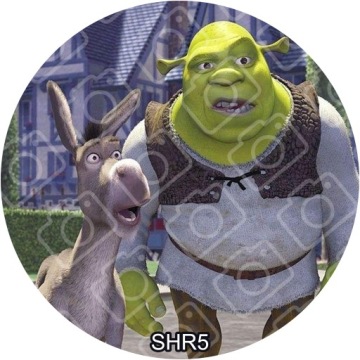 SHREK CAKE CAKE DECORATION Birthday Cake Wafers Sugar Print 20 см